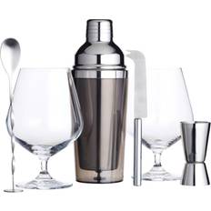 Silver Bar Sets BarCraft Gin Cocktail Gift Bar Set 41.4cl 6pcs