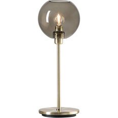 Belid Gloria Brass/Smoke Glass Table Lamp 46.6cm