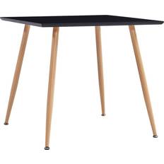 vidaXL MDF Black/Oak Dining Table 80.5x80.5cm