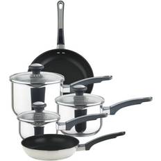 Prestige Everyday Straining Stainless Steel Cookware Set with lid 5 Parts