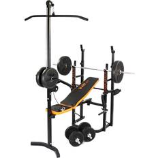 Exercise Benches V-Fit STB09-4 Folding Weight Bench with 50kg Weight Set