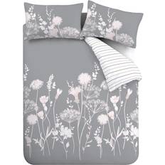 Catherine Lansfield Meadowsweet Duvet Cover Pink, Grey (200x135cm)