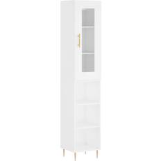 Irons Cabinets vidaXL Engineered Wood White Storage Cabinet 34.5x180cm