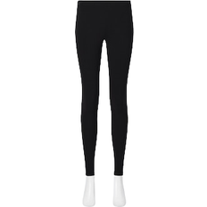 Polyester Base Layer Trousers Uniqlo Heattech Ultra Warm Leggings - Black