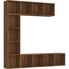 vidaXL Bookcase Brown Oak Book Shelf 180cm