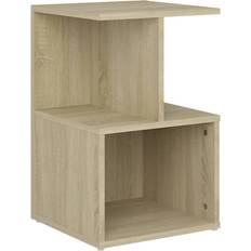 Natural Bedside Tables vidaXL Engineered Wood Sonoma Oak Bedside Table 35x35cm