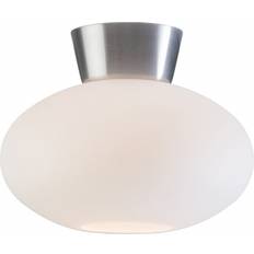 Belid Bullo Aluminium/Opal Glass Ceiling Flush Light 27cm