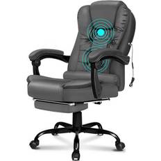 ELFORDSON Executive Gaming Seat Grey Office Chair 115cm