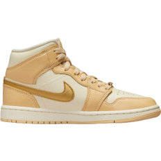 Nike Air Jordan 1 Mid SE W - Pale Vanilla/Coconut Milk/Sail/Metallic Gold