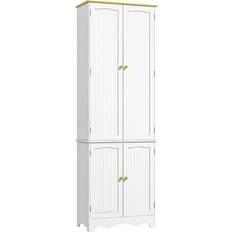 Homcom Freestanding White Storage Cabinet 61x183cm