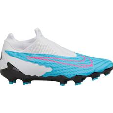 Multi Ground (MG) - Rubber Football Shoes Nike Phantom GX Academy DF MG M - Baltic Blue/White/Laser Blue/Pink Blast