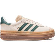 Adidas Beige - Women Shoes Adidas Gazelle Bold W - Cream White/Collegiate Green/Magic Beige