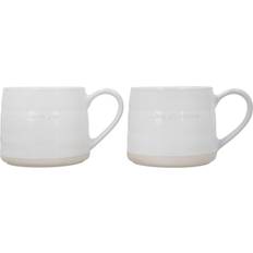 Stoneware Cups Mikasa Farmhouse Set 2 Heart Mug 2pcs