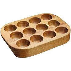 Wood Serving Platters & Trays Natural Elements KitchenCraft Acacia Egg Cake Stand