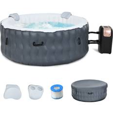 Gymax Inflatable Hot Tub Smart Filtration Bubble