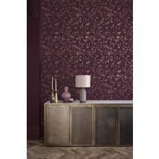 Graham & Brown Wallpapers Graham & Brown Wild Chervil Floral Wallpaper Red One Size