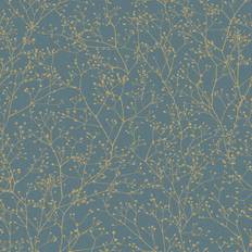 Graham & Brown Wallpapers Graham & Brown Gypsophila Floral Wallpaper Blue One Size