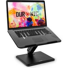 Duronic laptop stand dml125, adjustable height laptop stand for desk with tilt