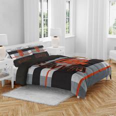 Pegasus San Francisco Giants Heathered Stripe Queen Bag Bedspread Black