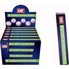 Table Tennis Balls KandyToys M.Y Tennis Balls Pack of 6 Balls