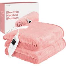 Livivo Pink Heated Cosy Electric Blanket