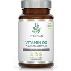 Cytoplan Wholefood Vitamin D3 Vegan- 2500iu 60 pcs