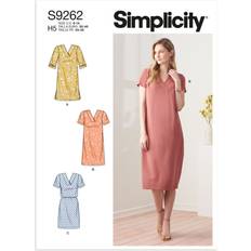 XL Dresses Simplicity sewing pattern 9262 women u5 16-18-20-22-24