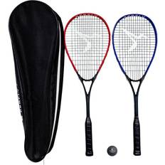 Perfly Squash Racket Set Wallbreaker 165 Club 2 Rackets/1 Red Dot Ball