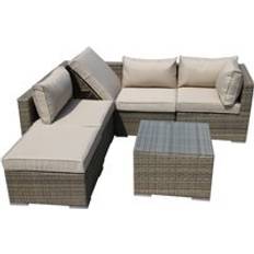 Furniture One 6 Set Tempered Outdoor Sofa