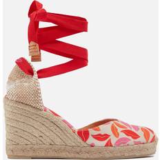 Pink - Women Espadrilles Castañer x Diane Von Furstenberg Women’s Chiara Canvas Wedge Espadrilles Pink