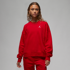 Jordan Brooklyn Fleece Women's Crew-Neck Sweatshirt Red UK 12–14