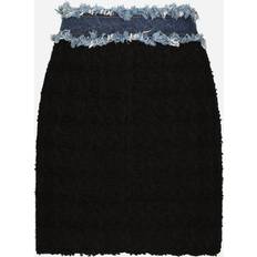 XXL Skirts Dolce & Gabbana Tweed and denim miniskirt