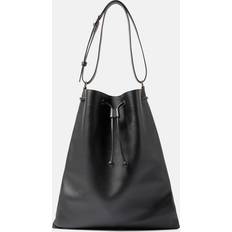 Khaite Greta Large leather bucket bag black One size fits all