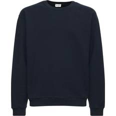 Saint Laurent Cotton jersey sweatshirt blue