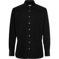 Moncler Men Shirts Moncler Corduroy cotton shirt black