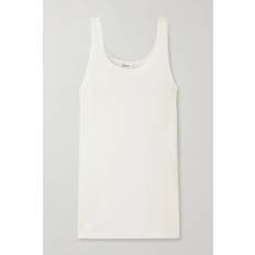 Saint Laurent SAINT LAURENT Tanktop Aus Geripptem Jersey Aus Einer Modal-baumwollmischung Creme