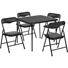 Emma + Oliver Kids 5 Piece Folding Table And Chair Set Activity Set