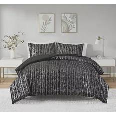 Intelligent Design Alaia Metallic Print Duvet Cover Black (228.6x172.72)