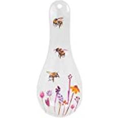 Pink Utensil Holders B&Q Kitchen Spoon, Rest, Featuring A Busy Bee Floral Illustrated W9 X Utensil Holder