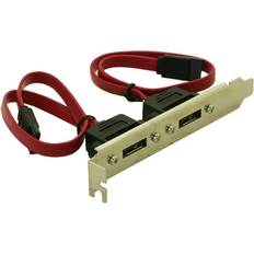 DeLock S-ATA Slotblech 2 Port eSATA ADAPTER