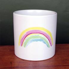 Leaf Ceramic Rainbow Planter Plant Pot