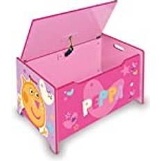 Pink Chests Peppa Pig Deluxe Wooden Toy Box & Bench