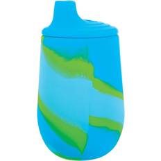 Nuby Silicone Tie-dye First Training Cup, 6oz, Blue/Green Open Miscellaneous