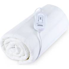 Livivo Single Electric Under Blanket with 3 Heat Settings, Single King Size White