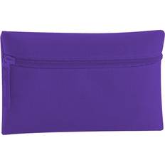 Quadra Classic Zip Up Pencil Case Pack of 2 One Size Purple