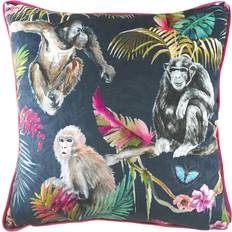 Polyester Chair Cushions Evans Lichfield Lichfield Jungle Monkey Chair Cushions Black