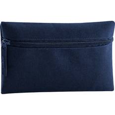 Quadra Classic Zip Up Pencil Case Pack of 2 Navy One Size