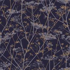 Graham & Brown Wallpapers Graham & Brown Wild Chervil Floral Wallpaper Blue One Size