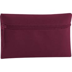 Red Pencil Case Quadra Classic Zip Up Pencil Case Pack of 2 One Size Burgundy