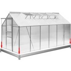 Bases Gardebruk Greenhouse Base Galvanised 12x6ft Stainless steel